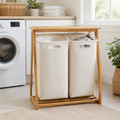 Stander Bamboo Laundry Sorter