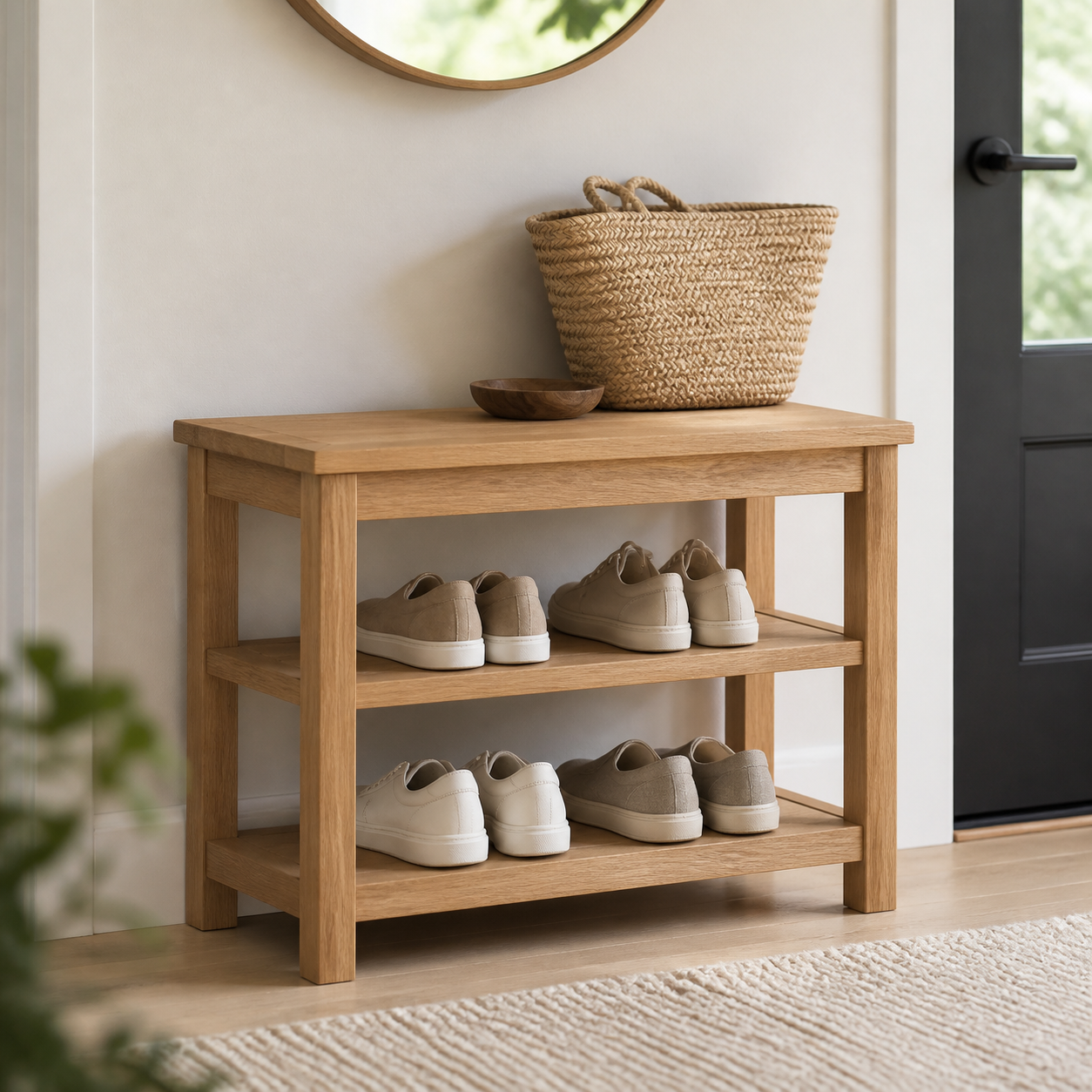 Stander Entryway Shoe Bench Organizer